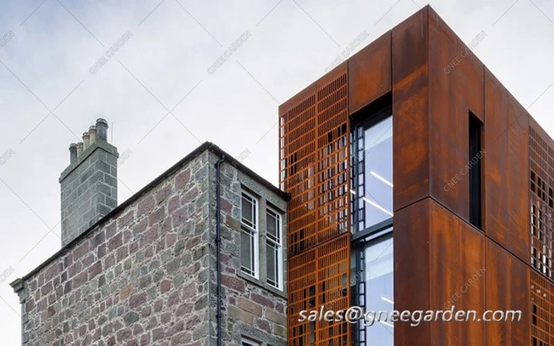 Corten steel Wall cladding Corten steel Wall cladding