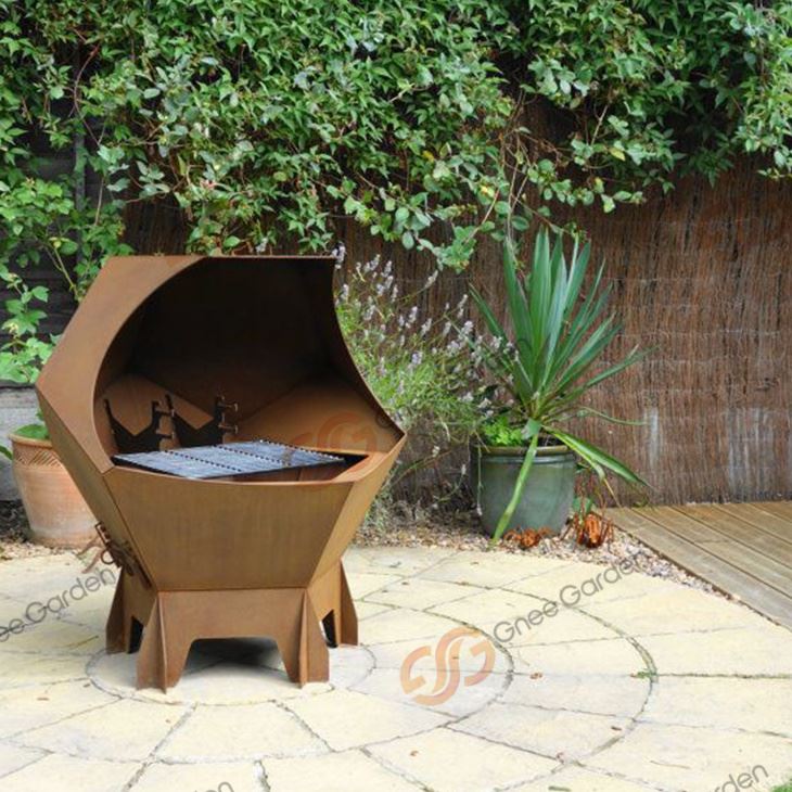 Fornitori cinesi Corten Steel Outdoor Fire Pit BBQ Grill