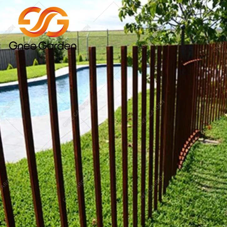 Pali per recinzione in metallo da 12 piedi in acciaio Corten