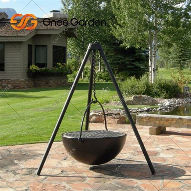 Corten Steel Classic Ring BBQ Fire Pit BBQ Grill