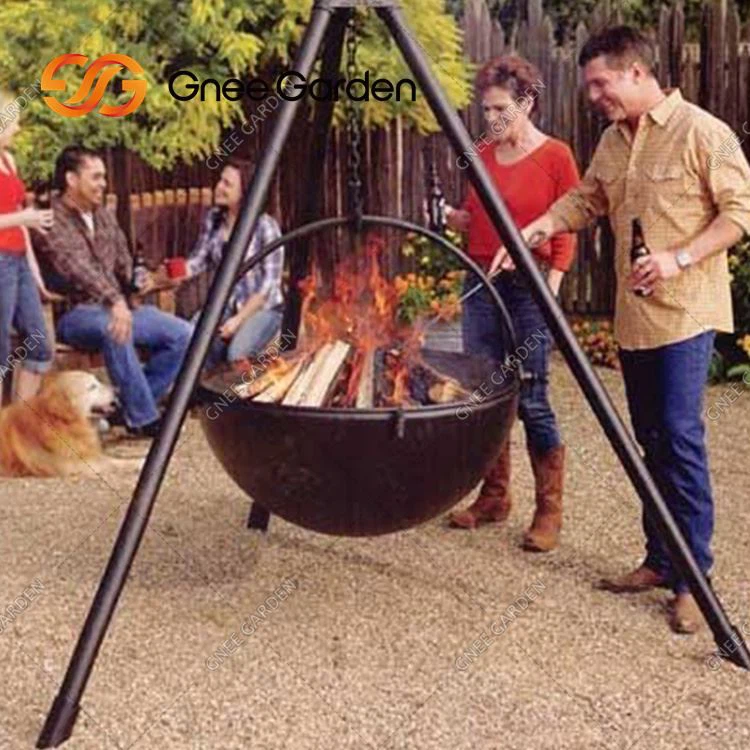Braciere per barbecue ad anello classico in acciaio Corten