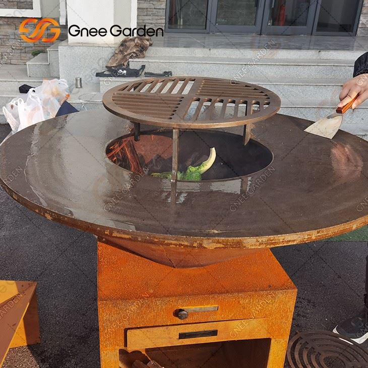 New Weather Resistant Corten Steel Grill Essential For Family Gatherings And Barbecues