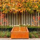 Arredamento da giardino in acciaio corten