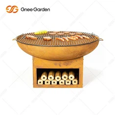 Braciere BBQ da Esterno in Acciaio Corten