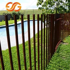 Pali per recinzione in metallo da 12 piedi in acciaio Corten