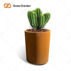 Vaso da fiori in acciaio corten per piantagioni succulente