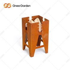 Griglia da esterno in acciaio corten