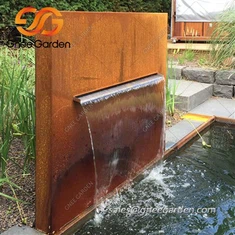 Giochi d'acqua in acciaio corten