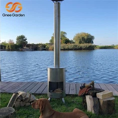 Caminetto da decorazione da giardino Caminetto in acciaio corten