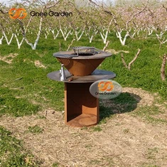 Griglia per barbecue in acciaio Corten per feste