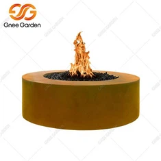 Tavolo per bracieri a gas naturale in acciaio resistente agli agenti atmosferici