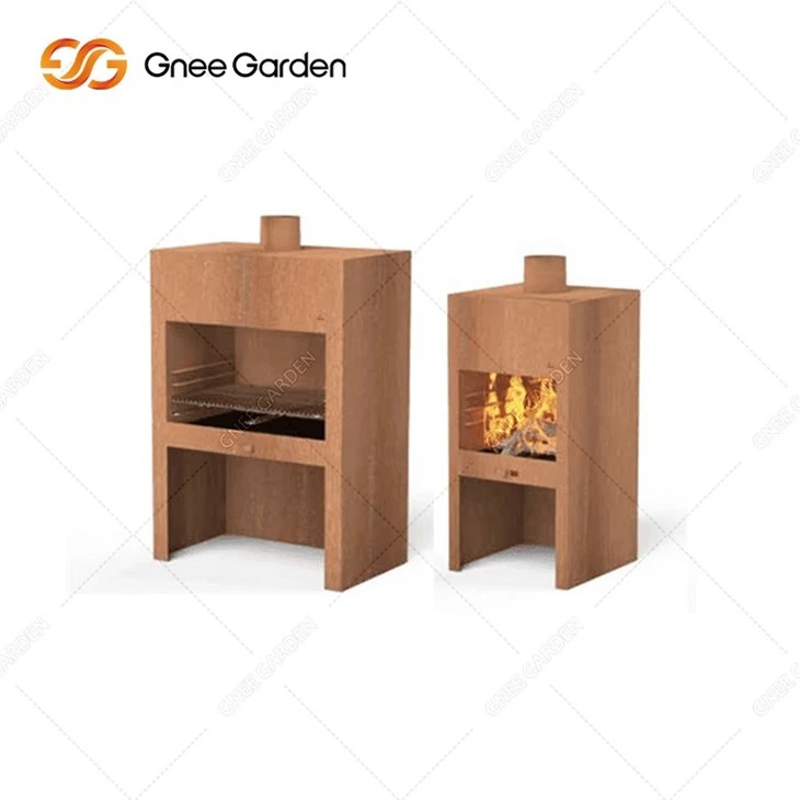 Steel Fireplace Wood Burning Outdoor Customized