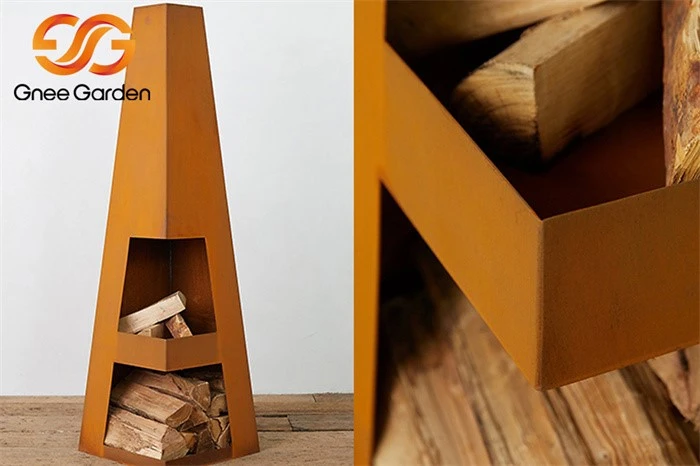 corten steel outdoor fireplace corten steel outdoor fireplace