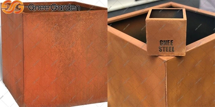 Corten large outdoor planters Corten large outdoor planters