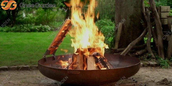 Corten Steel wood burning fire pit Corten Steel wood burning fire pit