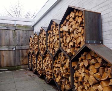 Corten Firewood Rack Corten Firewood Rack