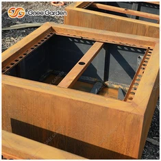 Ornamenti per esterni in acqua in acciaio in metallo